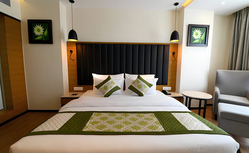 Luxury rooms and suites with premium amenities at Novanta Jamshedpur